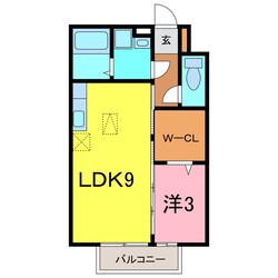 クレールアヴニールAの物件間取画像